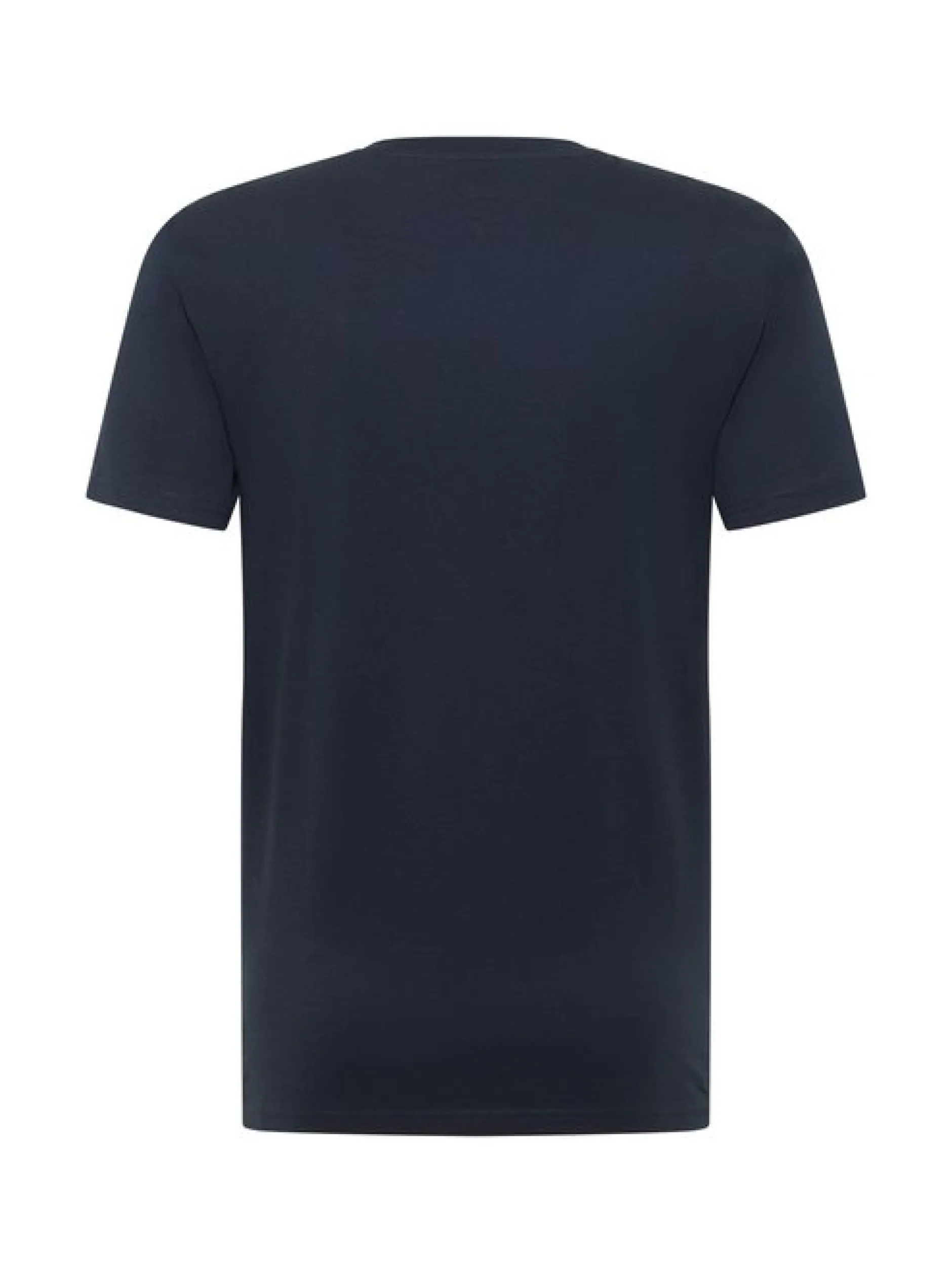 Mustang Herren T-Shirt in blau - Ausschnitt: Rundhals