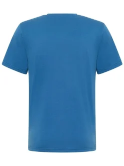 Mustang Herren T-Shirt in blau - Ausschnitt: Rundhals