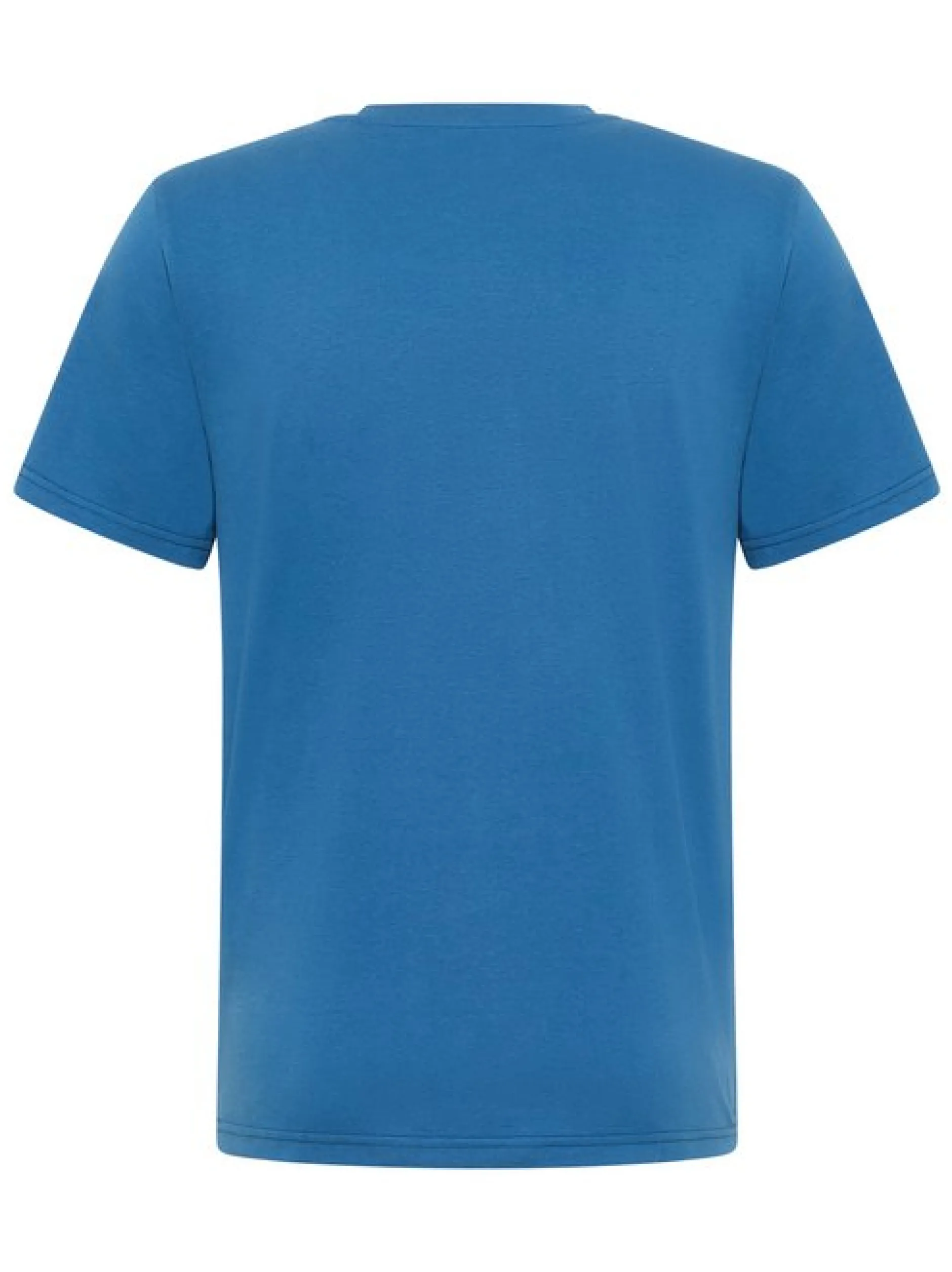 Mustang Herren T-Shirt in blau - Ausschnitt: Rundhals