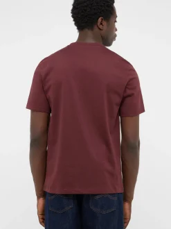 Mustang Herren T-Shirt in braun - Ausschnitt: Rundhals