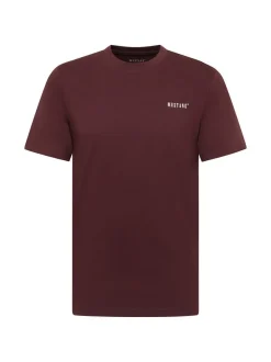 Mustang Herren T-Shirt in braun - Ausschnitt: Rundhals