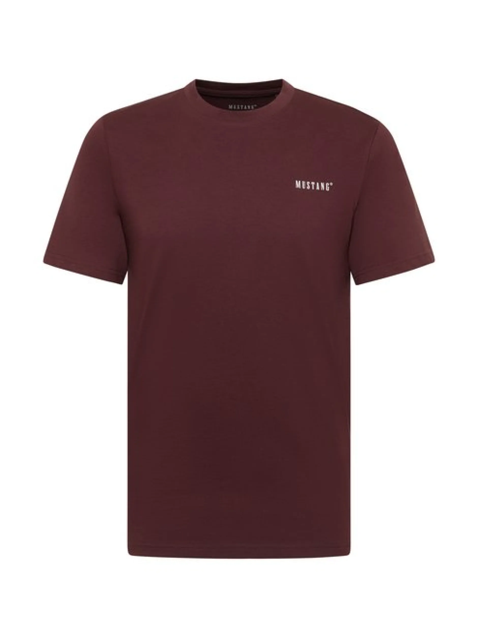 Mustang Herren T-Shirt in braun - Ausschnitt: Rundhals