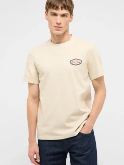 Mustang Herren T-Shirt in braun - Ausschnitt: Rundhals