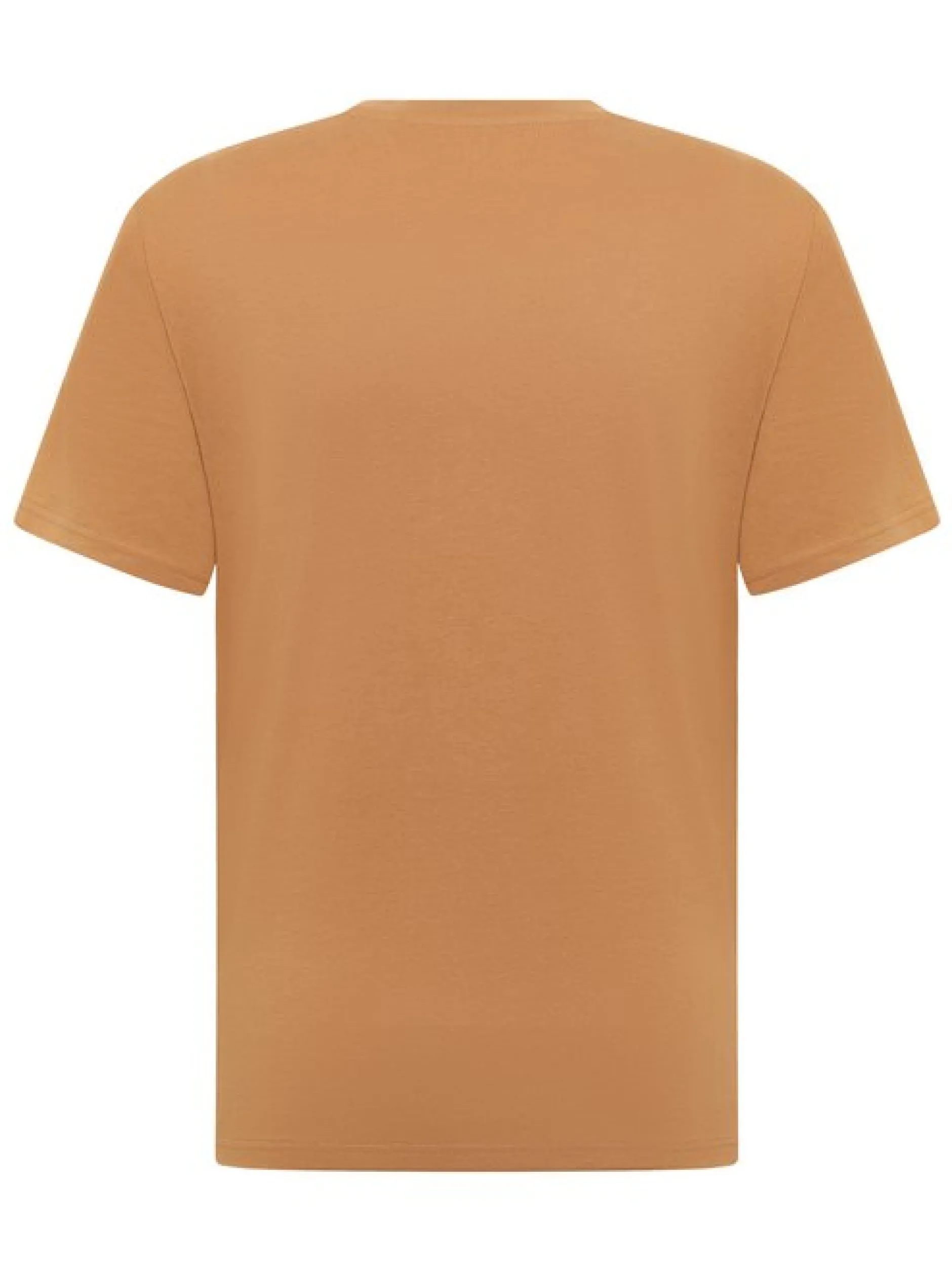 Mustang Herren T-Shirt in braun - Ausschnitt: Rundhals
