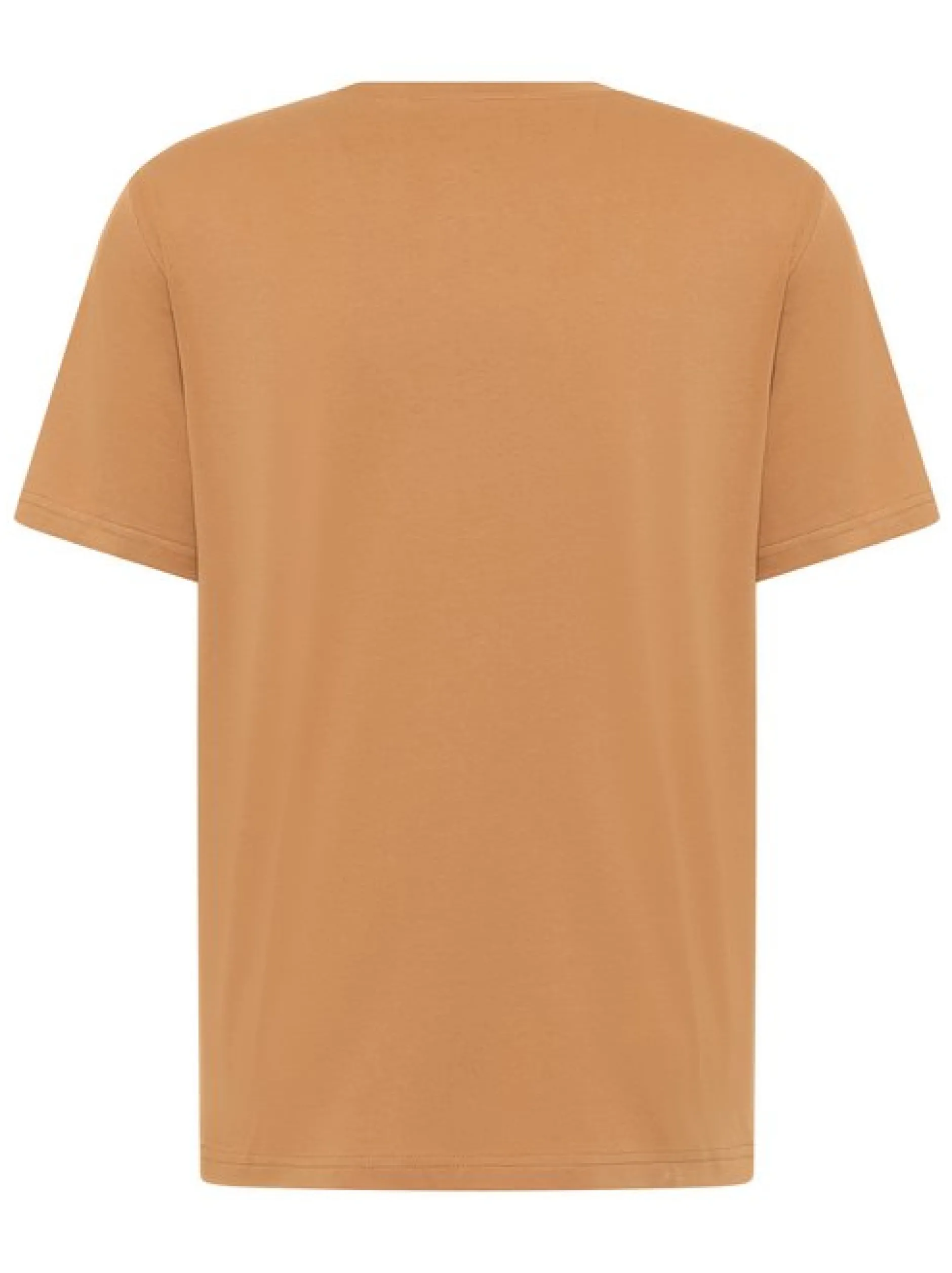 Mustang Herren T-Shirt in camel - Ausschnitt: Rundhals
