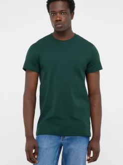 Mustang Herren T-Shirt in grün - Ausschnitt: Rundhals