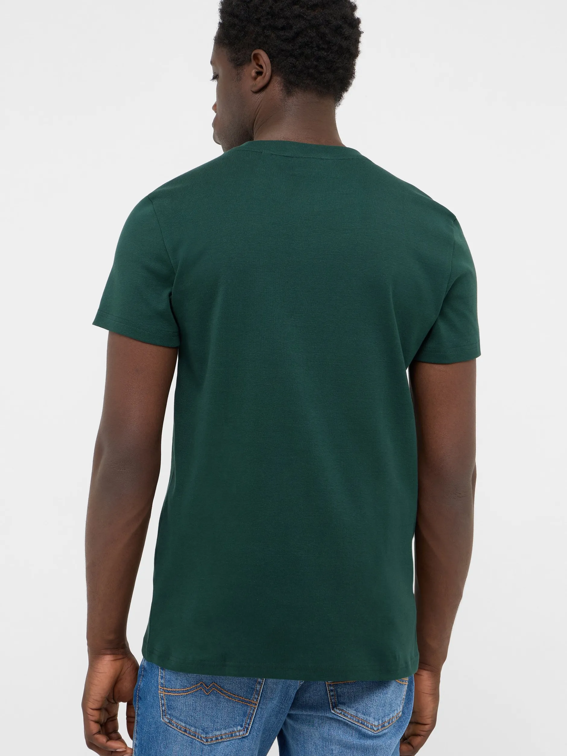 Mustang Herren T-Shirt in grün - Ausschnitt: Rundhals