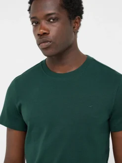 Mustang Herren T-Shirt in grün - Ausschnitt: Rundhals