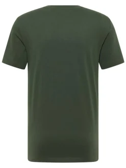 Mustang Herren T-Shirt in grün - Ausschnitt: Rundhals
