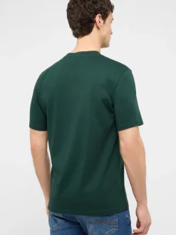 Mustang Herren T-Shirt in grün - Ausschnitt: Rundhals