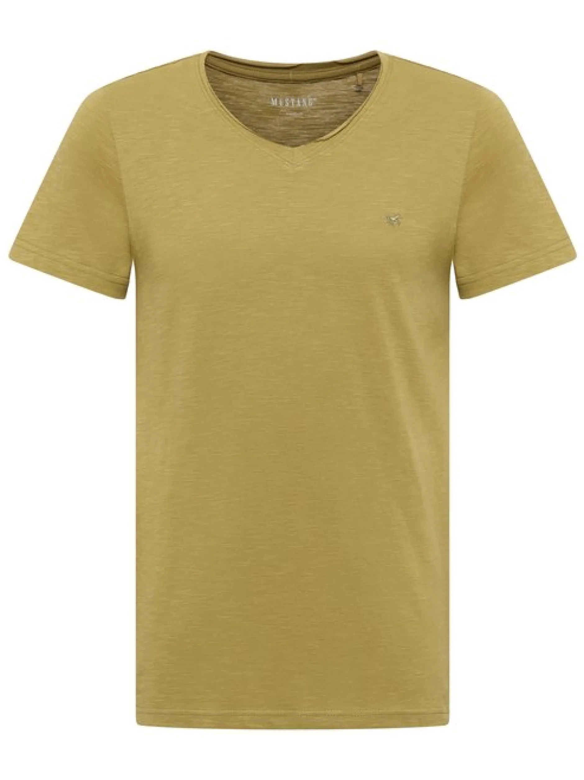 Mustang Herren T-Shirt in grün - Ärmel: Halbarm