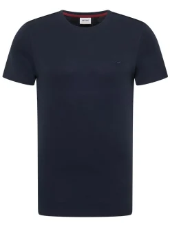 Mustang Herren T-Shirt in marine - Ausschnitt: Rundhals