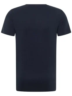 Mustang Herren T-Shirt in marine - Ausschnitt: Rundhals