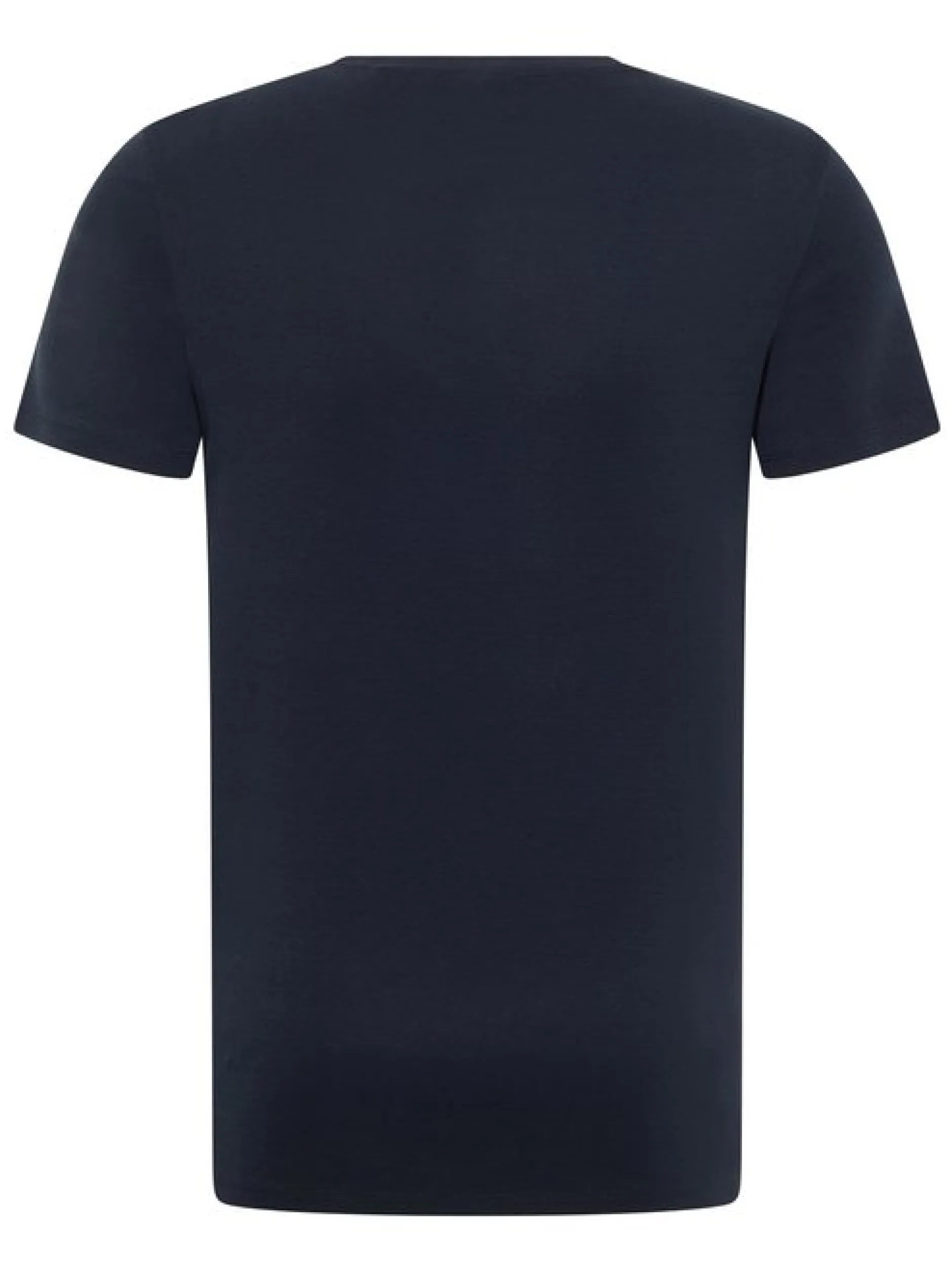 Mustang Herren T-Shirt in marine - Ausschnitt: Rundhals