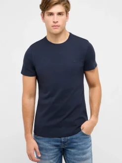 Mustang Herren T-Shirt in marine - Ausschnitt: Rundhals