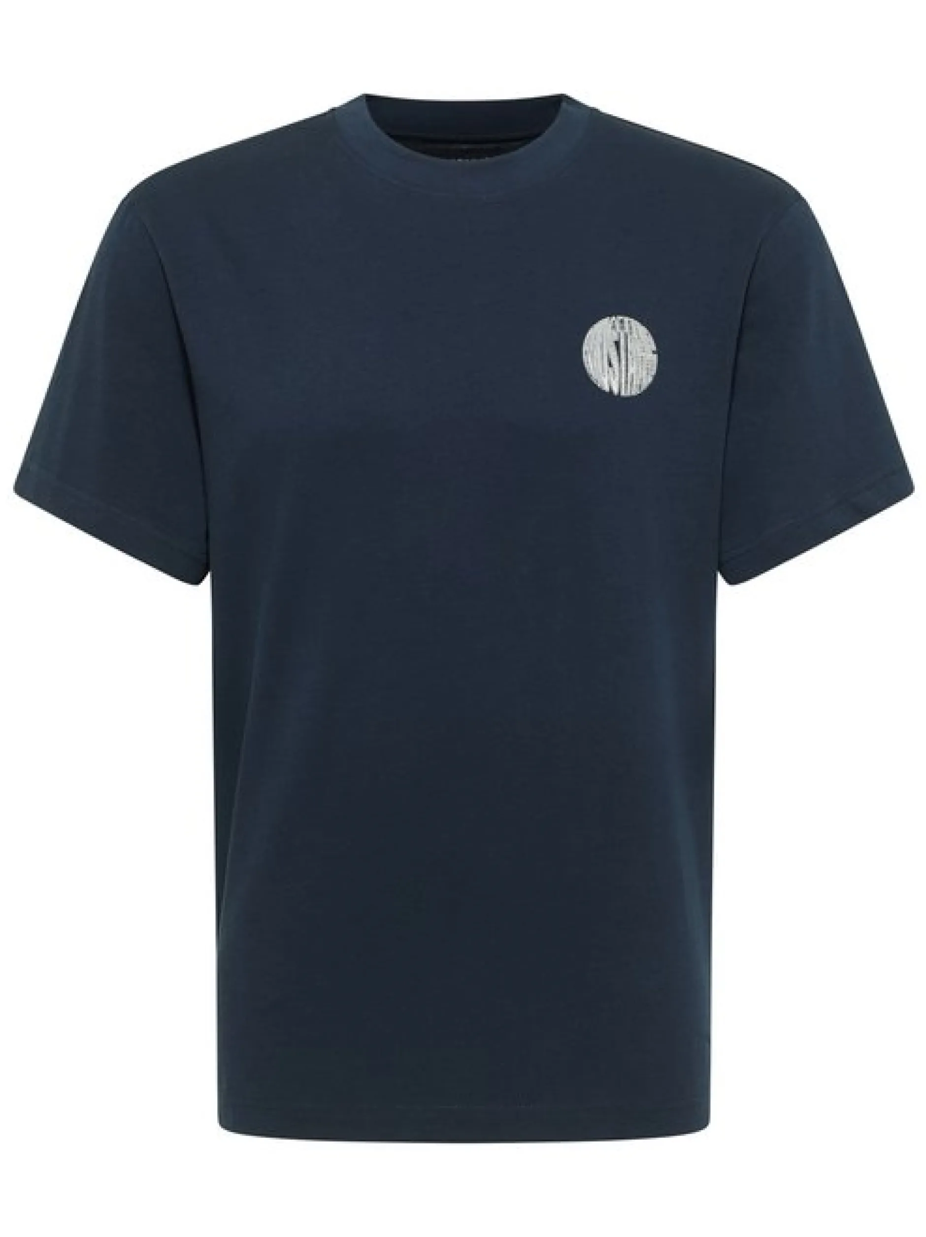 Mustang Herren T-Shirt in marine - Ausschnitt: Rundhals