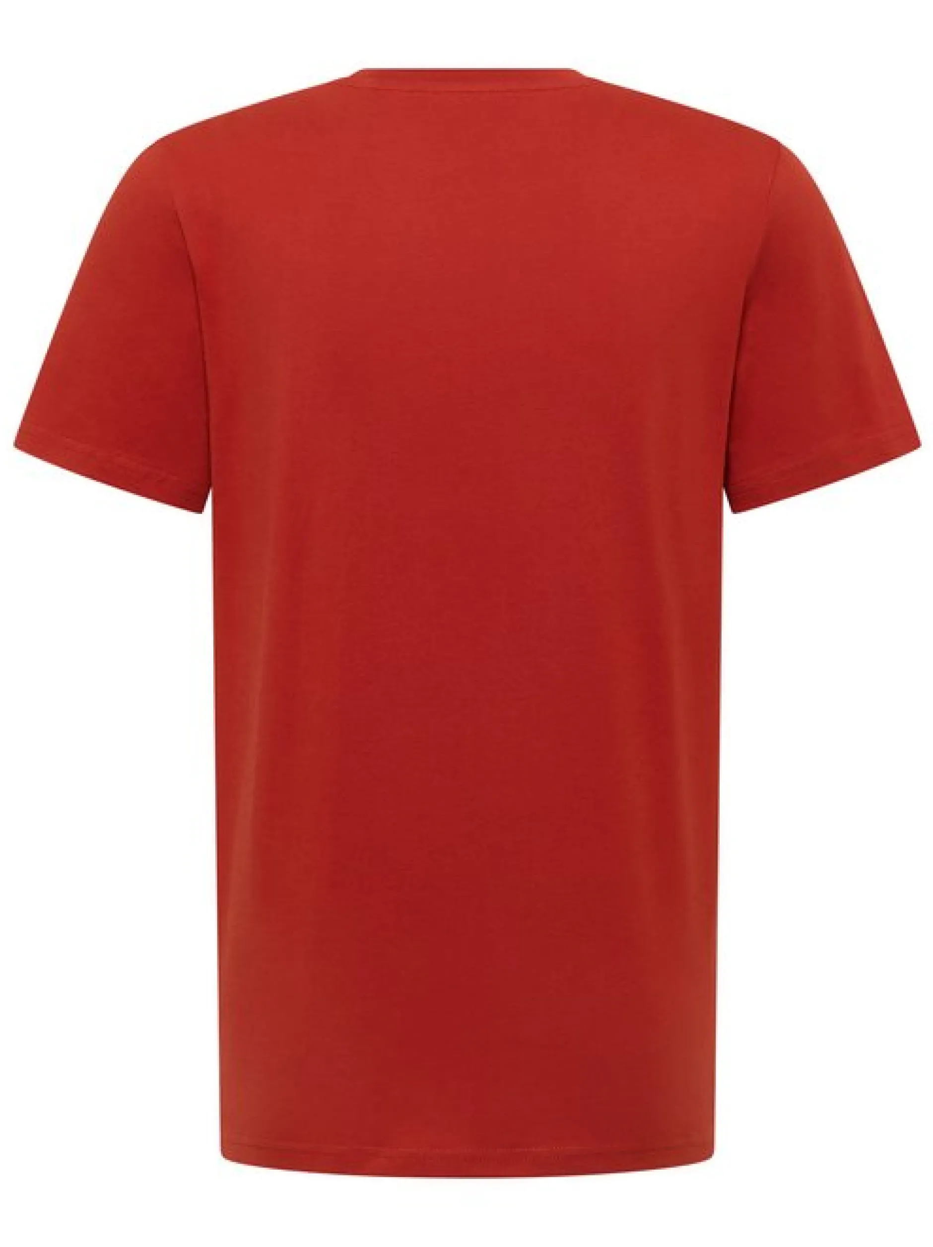 Mustang Herren T-Shirt in rot - Ausschnitt: Rundhals