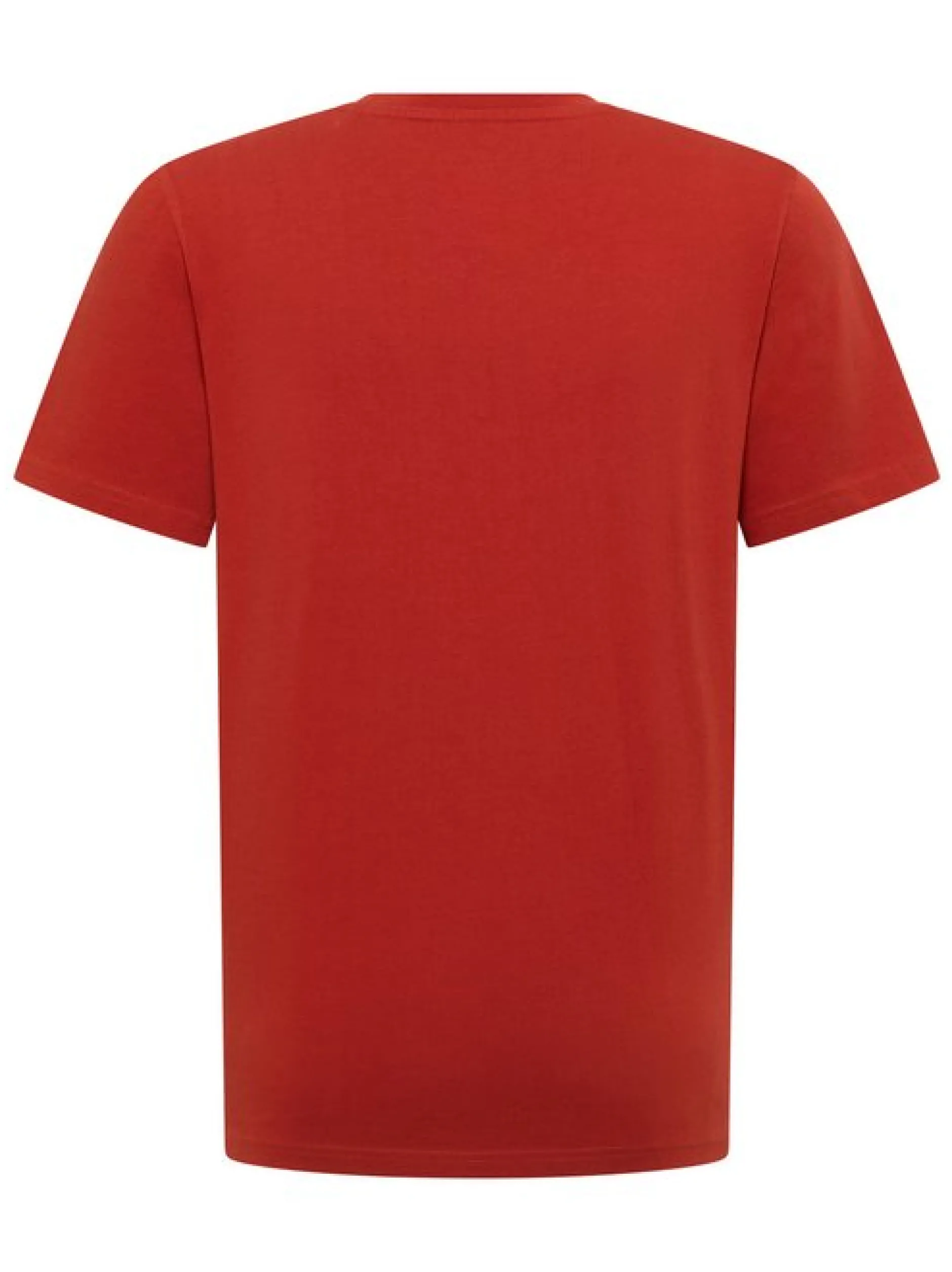 Mustang Herren T-Shirt in rot - Ausschnitt: Rundhals