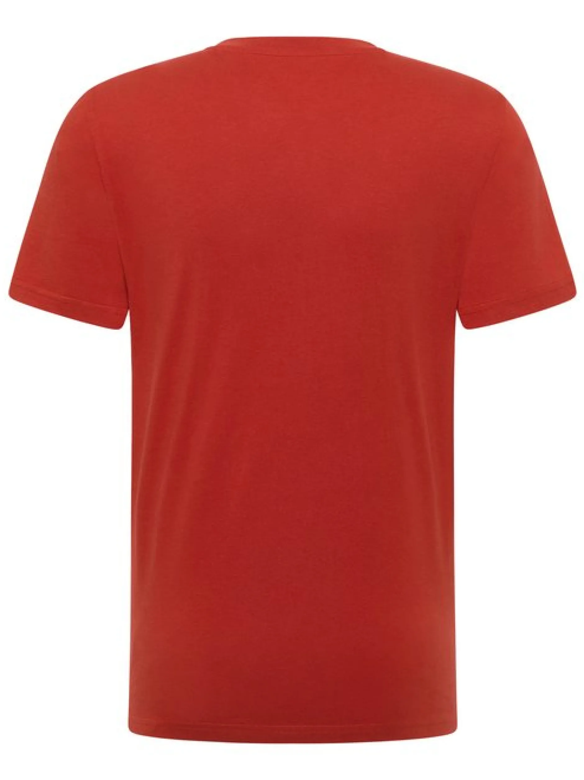 Mustang Herren T-Shirt in rot - Ausschnitt: Rundhals
