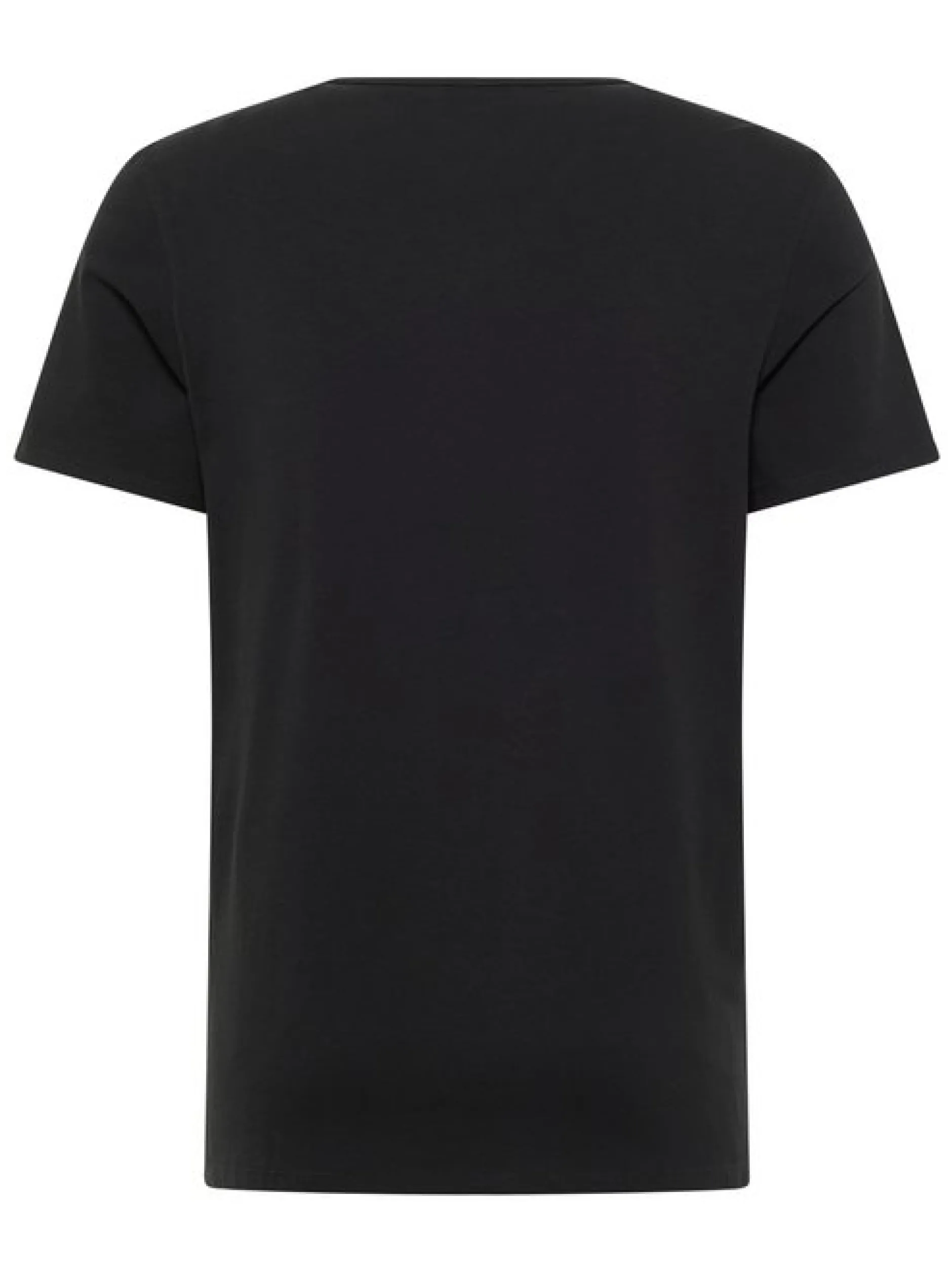 Mustang Herren T-Shirt in schwarz - Ärmel: Halbarm