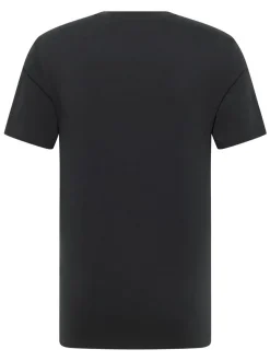 Mustang Herren T-Shirt in schwarz - Ausschnitt: Rundhals