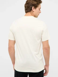 Mustang Herren T-Shirt in weiß - Ausschnitt: Rundhals