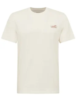 Mustang Herren T-Shirt in weiß - Ausschnitt: Rundhals