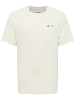 Mustang Herren T-Shirt in weiß - Ausschnitt: Rundhals