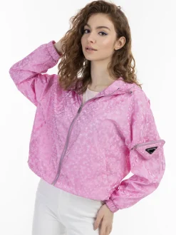 MyMo Damen Übergangsjacke/Regenjacke in rosa