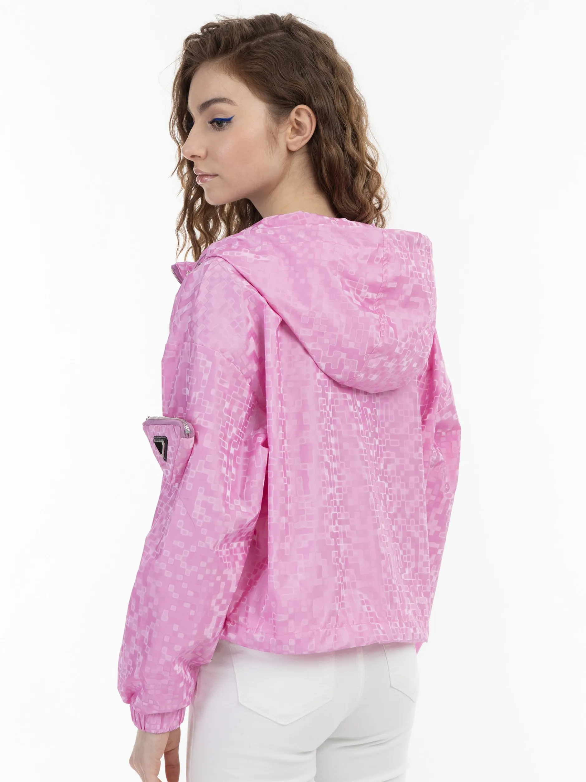 MyMo Damen Übergangsjacke/Regenjacke in rosa