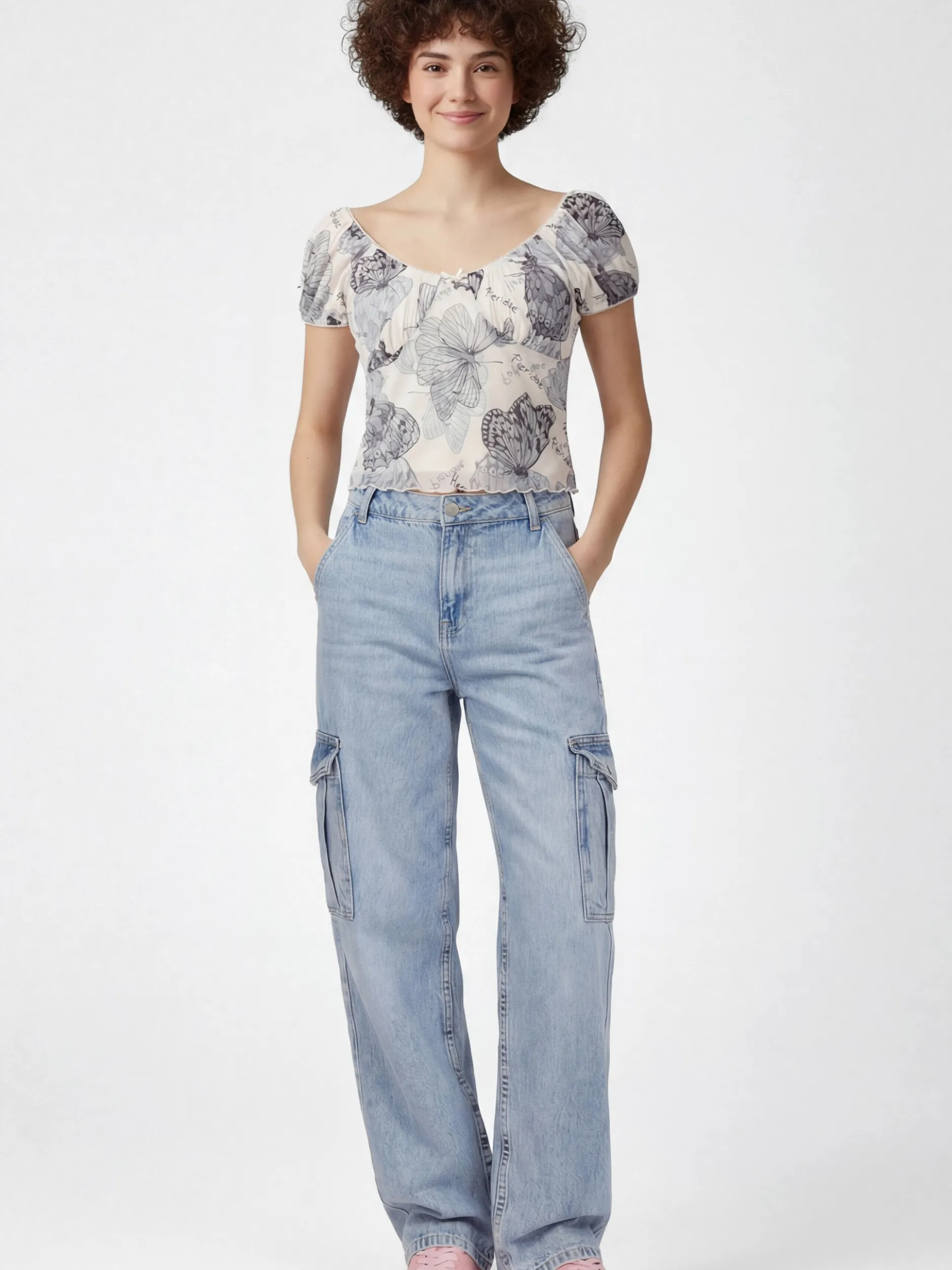 MyMo Damen Bluse in grau