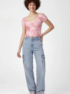 MyMo Damen Bluse in pink