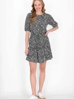 MyMo Damen Bluse in schwarz - Ausschnitt: Rundhals