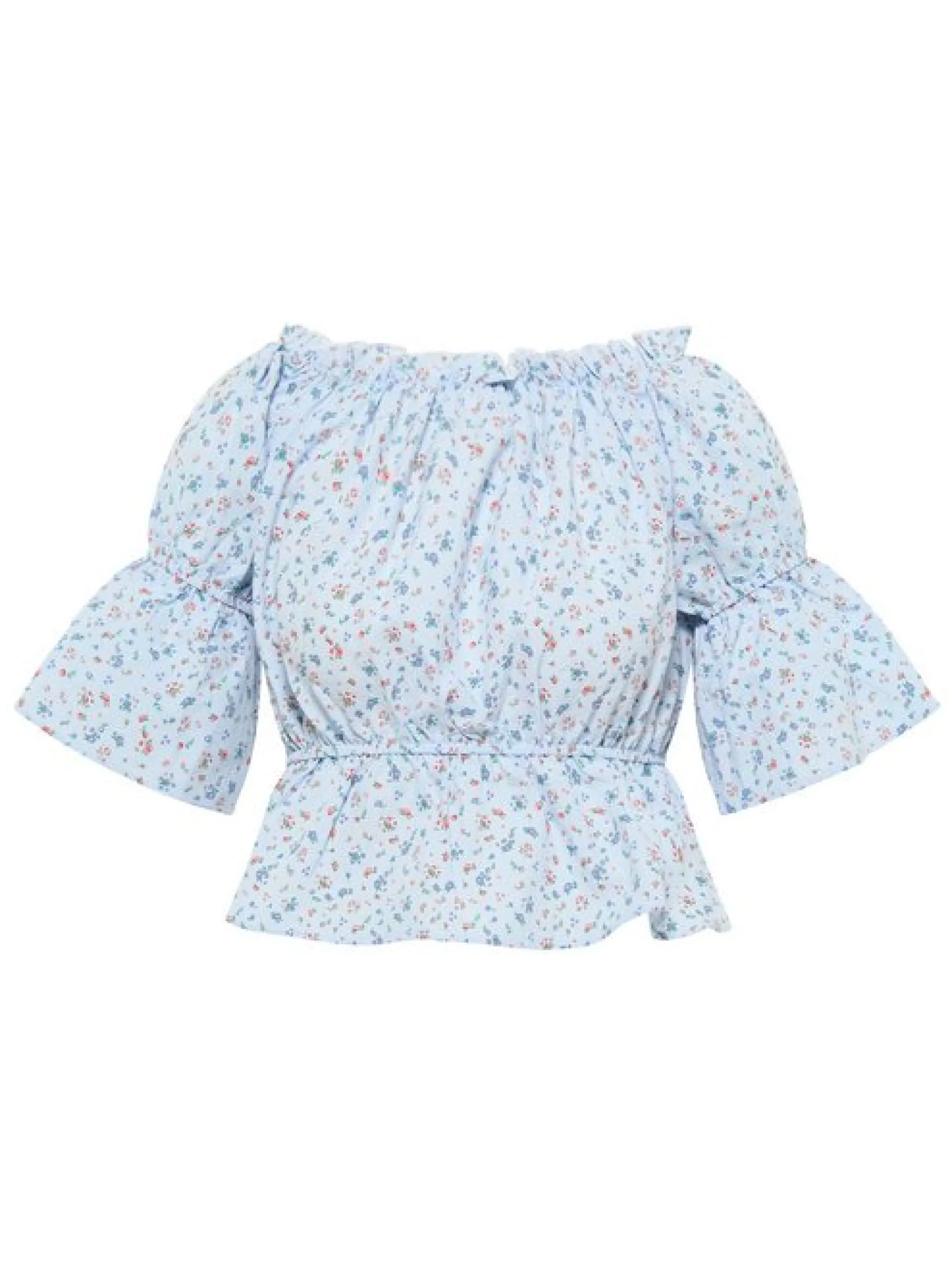 MyMo Damen Bluse mit Vichy-Muster in blau