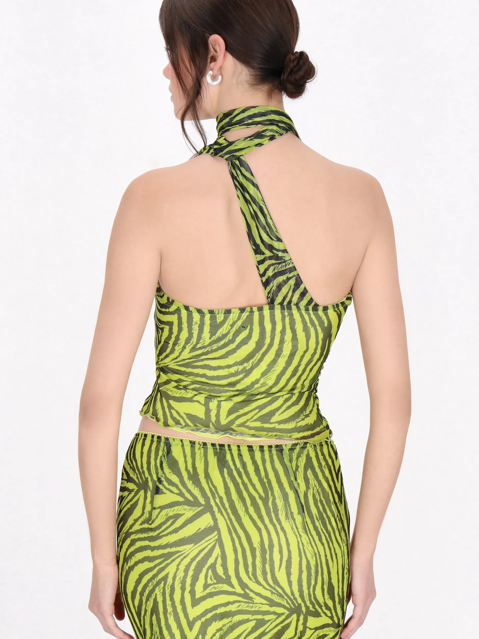 MyMo Damen Blusentop in schwarz