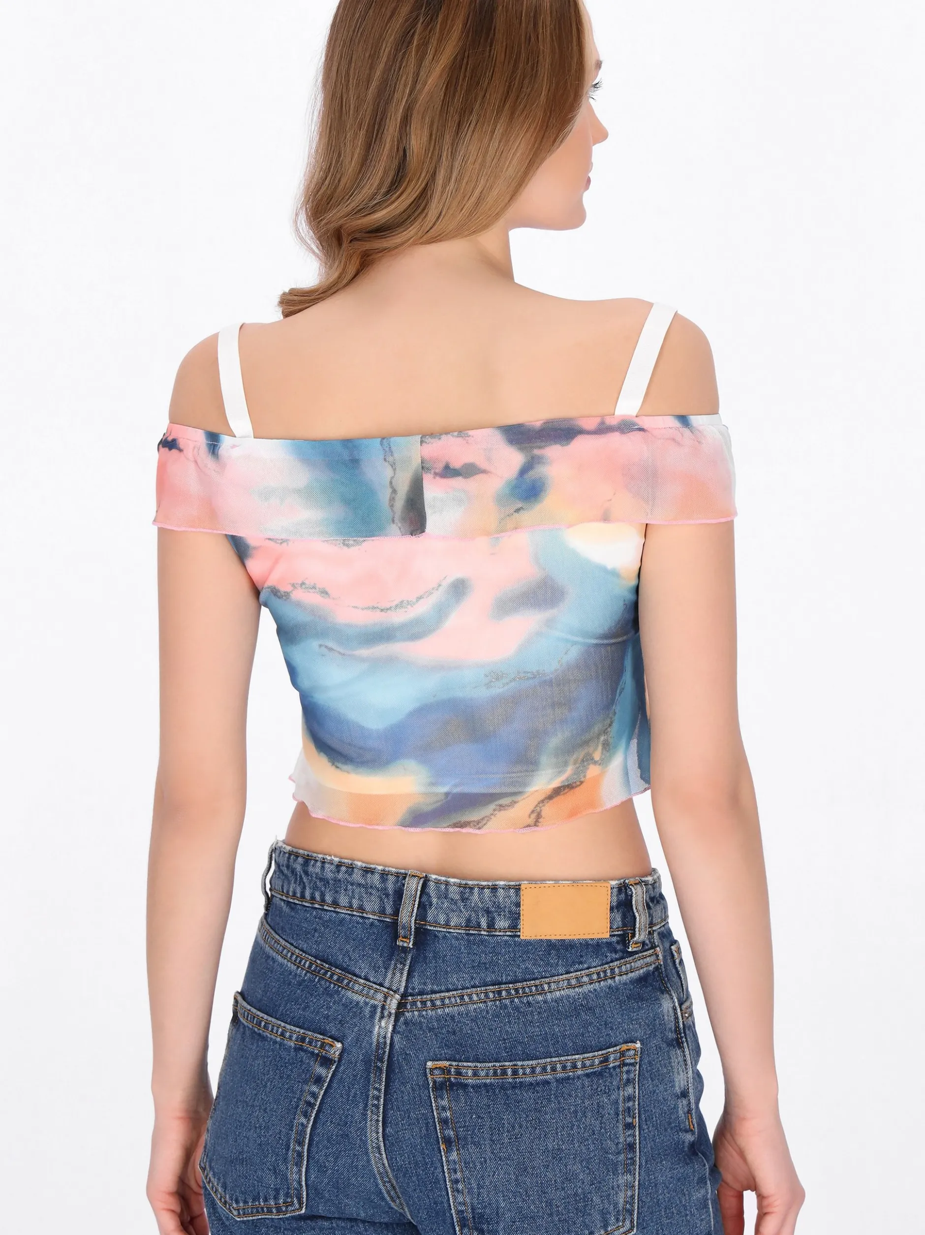 MyMo Damen Crop Top in mehrfarbig