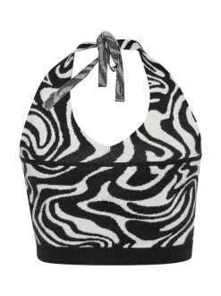 MyMo Damen Crop-Top in mehrfarbig