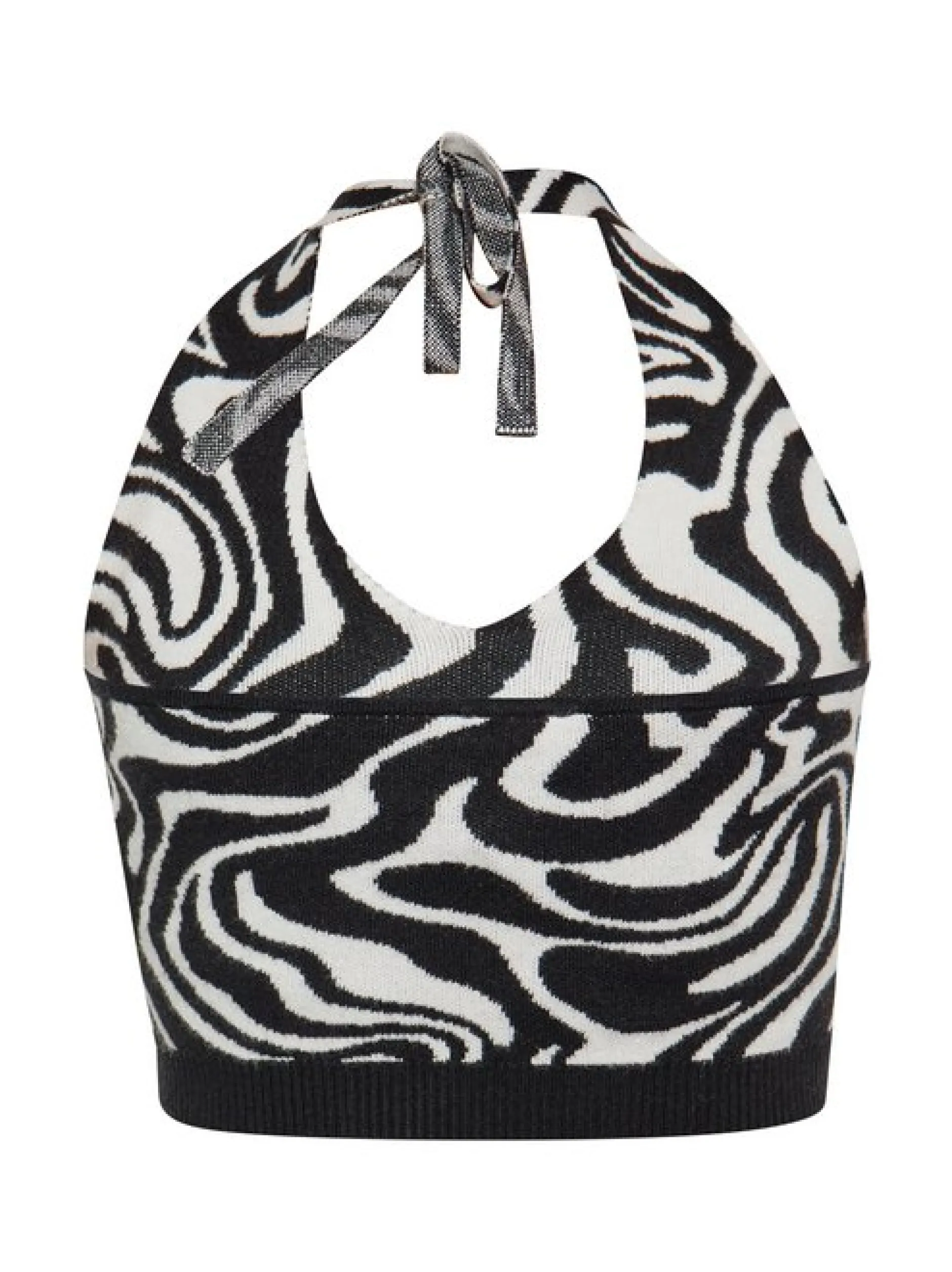 MyMo Damen Crop-Top in mehrfarbig