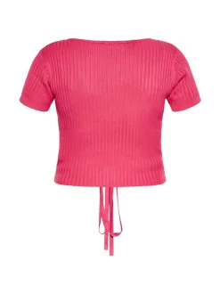 MyMo Damen Crop-Top in pink