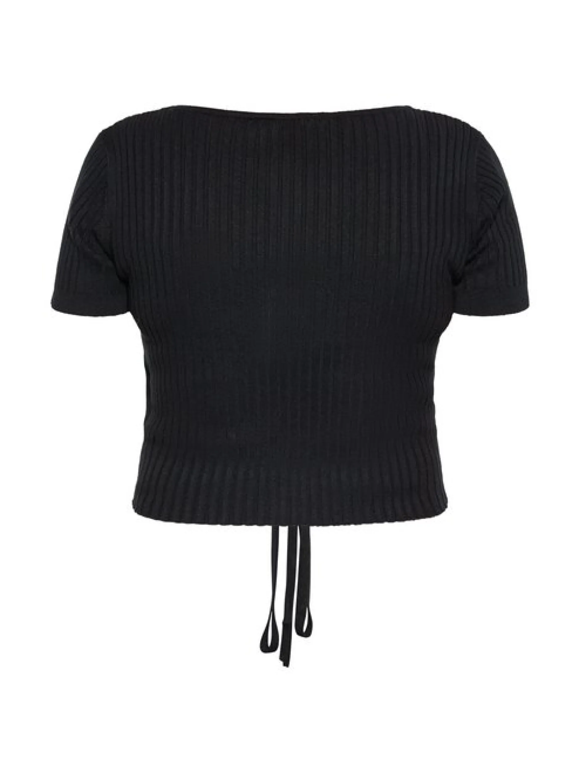 MyMo Damen Crop-Top in schwarz
