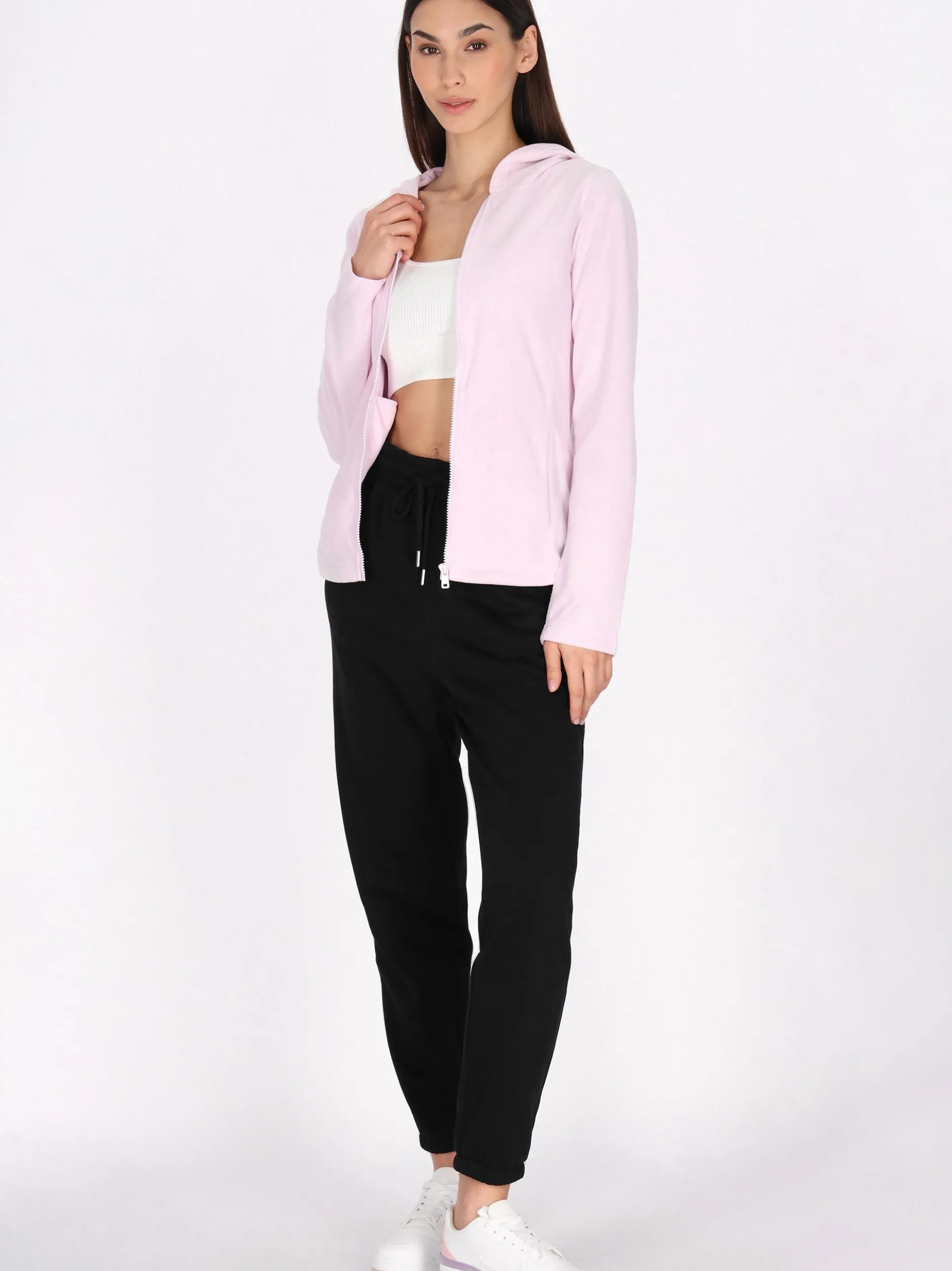 MyMo Damen Fleecejacke in lila