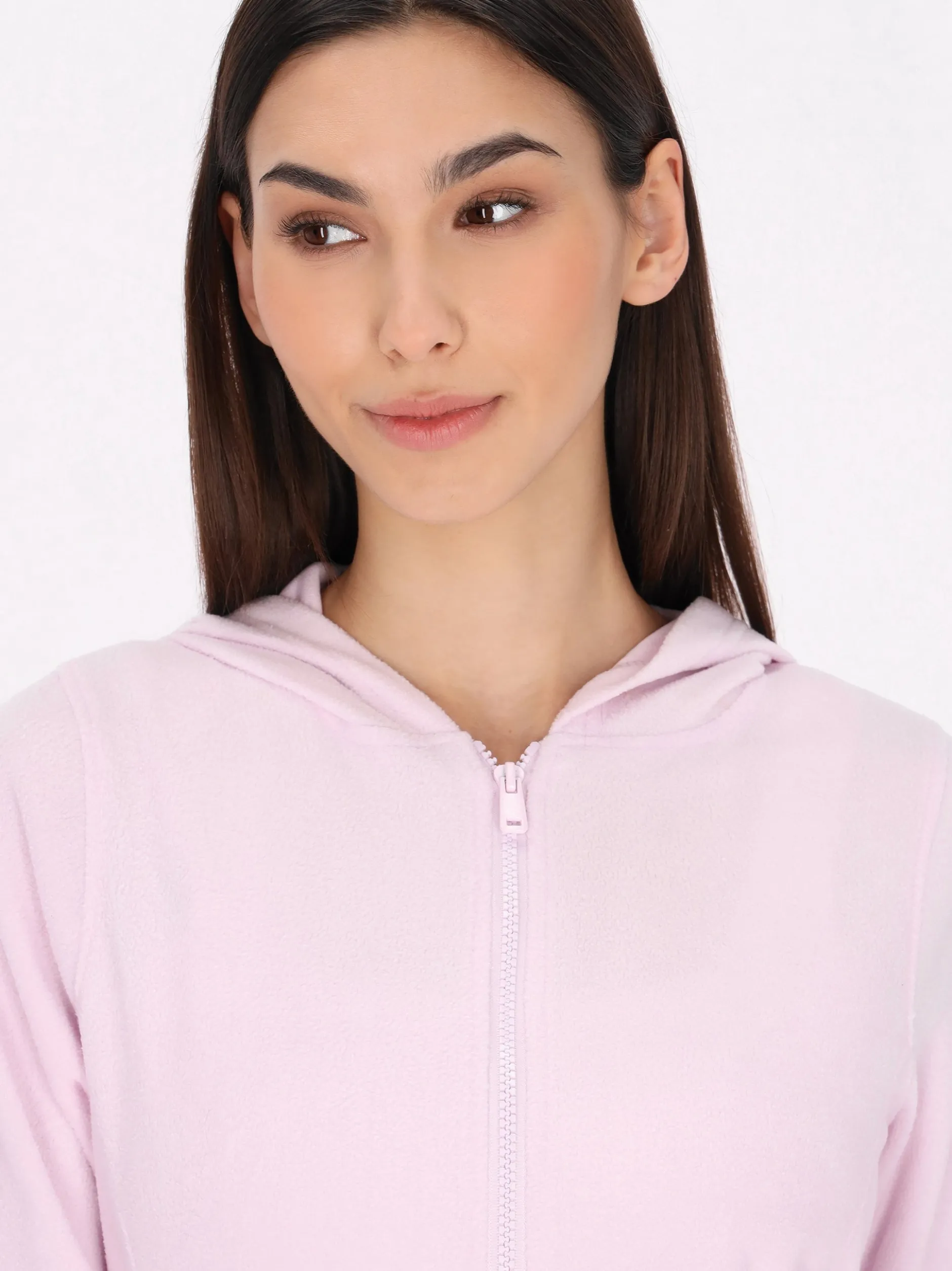 MyMo Damen Fleecejacke in lila