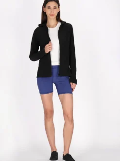 MyMo Damen Fleecejacke in schwarz