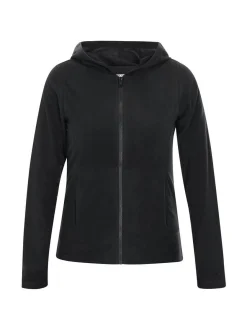 MyMo Damen Fleecejacke in schwarz