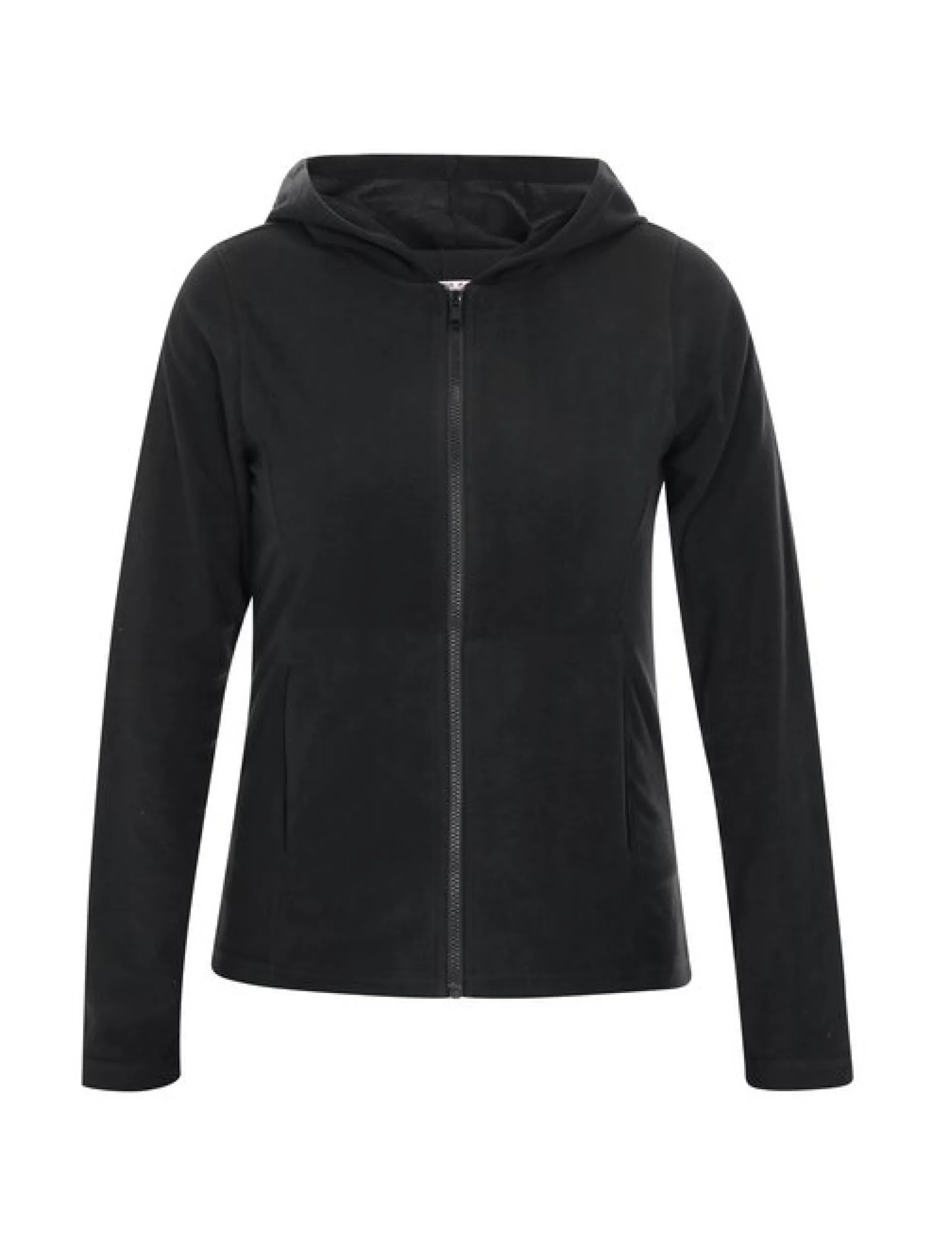 MyMo Damen Fleecejacke in schwarz