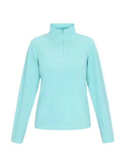 MyMo Damen Fleecepullover in türkis