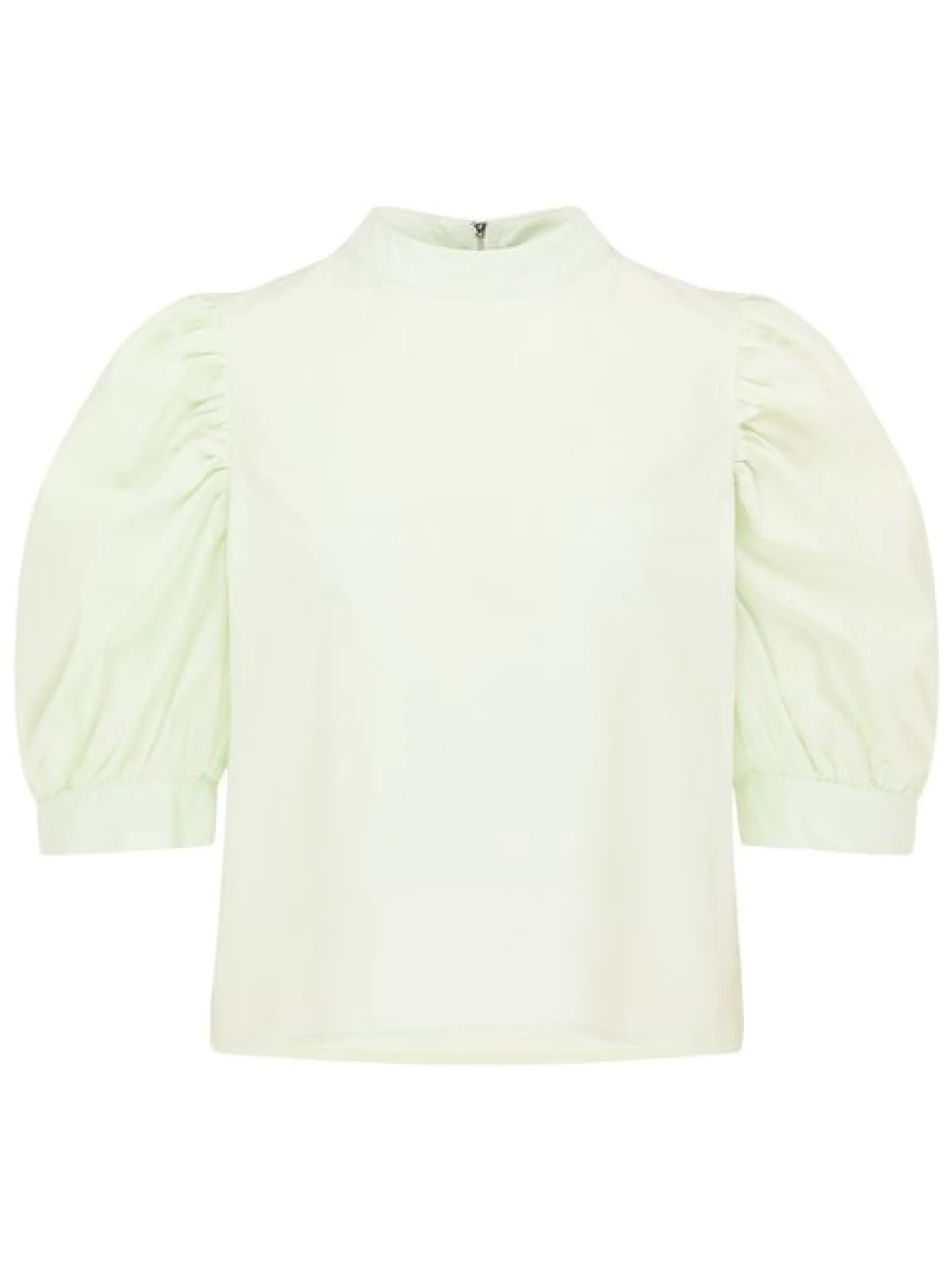 MyMo Damen Hemdbluse in mint - Ausschnitt: Envelope