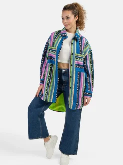 MyMo Damen Hemdjacke in grün