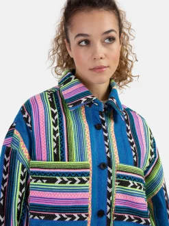 MyMo Damen Hemdjacke in grün