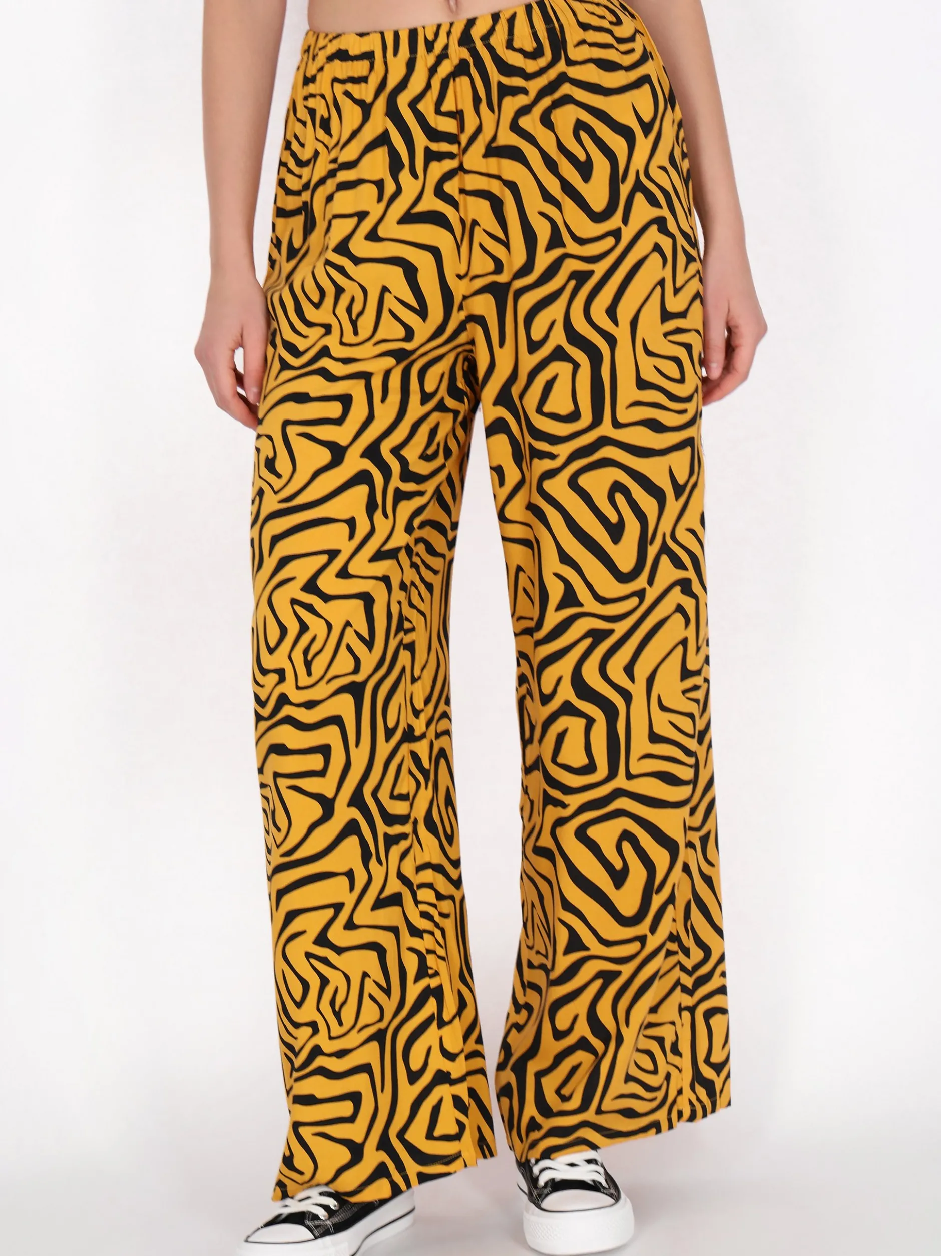 MyMo Damen Hose in gelb